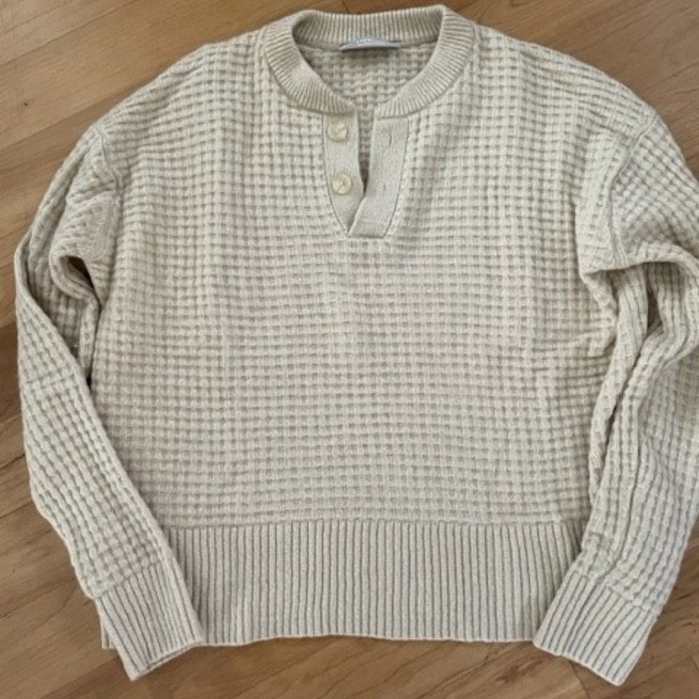 Everlane Recycled Cashmere Waffle Henley